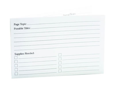 Cropper Hopper - Page Planner Cards 12/pk  (sold in 3's)